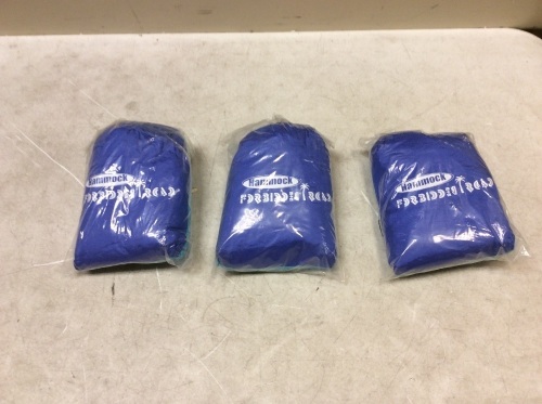 Lot of (3) Forbidden Road Lightweight Nylon Hammock Swing, Purple/Blue - New - Lot 1086