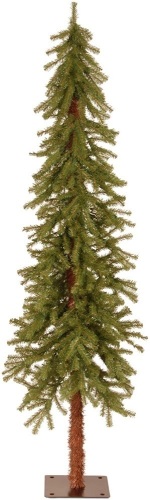 National Tree Company 6' Artificial Christmas Tree, Includes Stand, Hickory Cedar Slim - Appears New   - Lot 1109