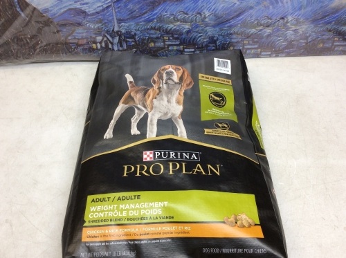 Purina Pro Plan Weight Management Adult Dry Dog Food Chicken & Rice Formula - New  - Lot 1111