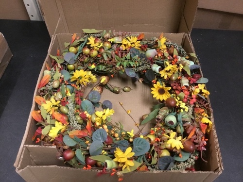 Artificial Fall Wreath - Appears New  - Lot 1126
