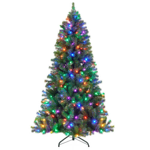 Pre-Lit Artificial Spruce Christmas Tree w/ Multicolored Lights - Lot 395