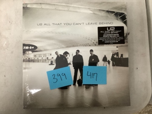 U2 All That You Can't Leave Behind Record - Lot 417