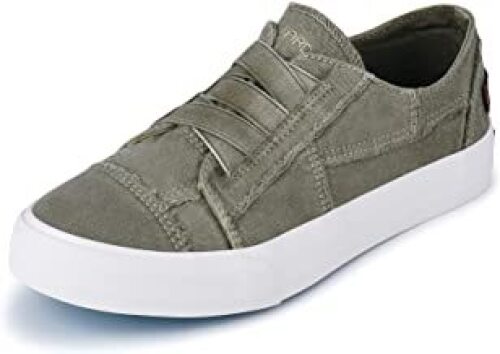 JENN ARDOR Women Fashion Canvas Sneakers Slip On Shoes Low Top Casual Walking Shoes Flats - Lot 504