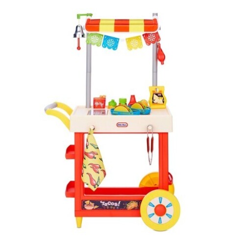 Little Tikes Ultimate Role Play Taco Cart with 25 Accessories and Chalkboard - Lot 2856