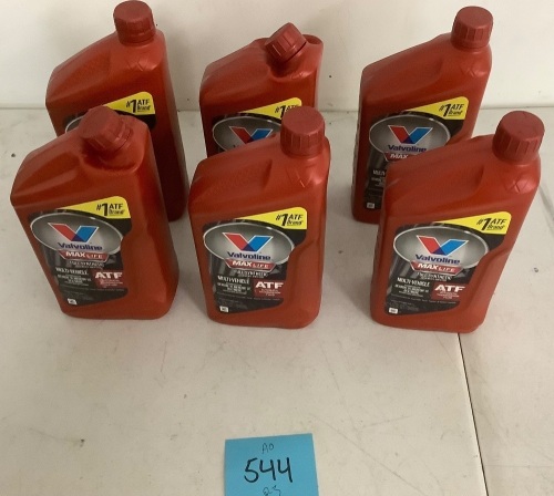 Case of (6) 1 QT. Valvoline Full Synthetic Automatic Transmission Fluid - Lot 544