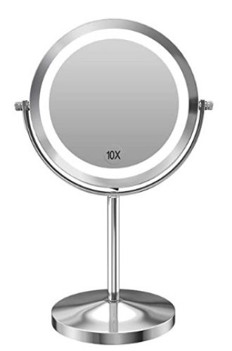 1X/10x Magnified Lighted Makeup Mirror, Untested, Appears new