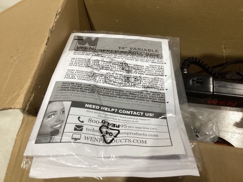 WEN 3921 16-inch Two-Direction Variable Speed Scroll Saw, Used and Unknown if Complete.  - Lot 107