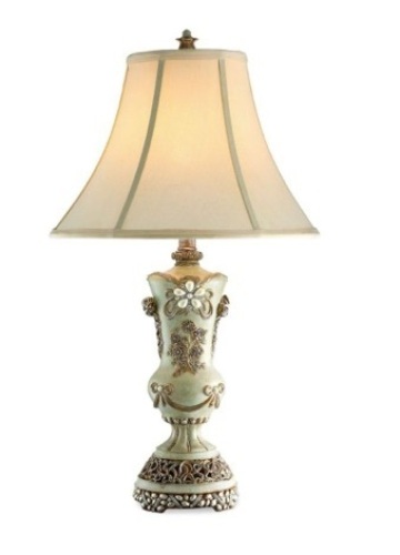 28.5″H VINTAGE ROSE TABLE LAMP - Lot 252