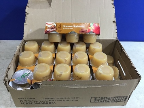 Case of (12) Cinnamon Applesauce, 6 pk  - Lot 351