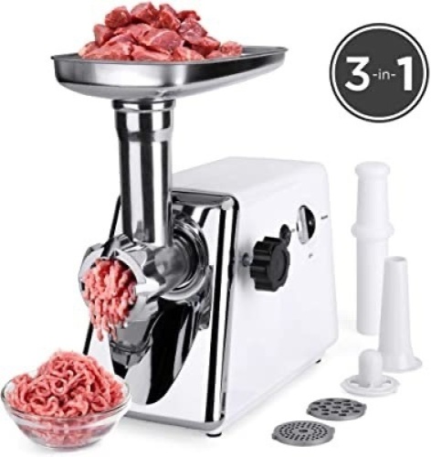 Best Choice Products 1200W Electric Meat Grinder Set for Home, Kitchen, Restaurant w/ 3 Grinding Plates, Speed Options - Lot 419
