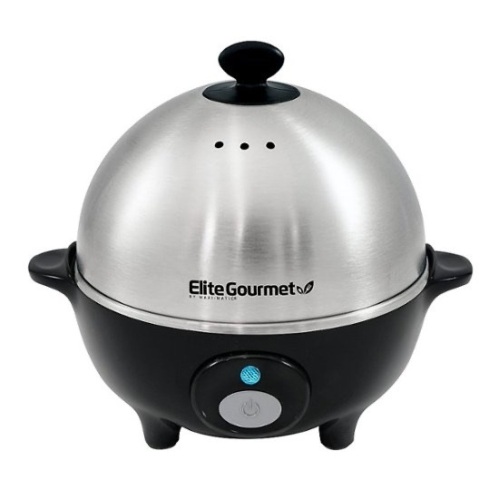 Elite Gourmet - Electric Egg Cooker - Black/Stainless Steel  - Lot 439