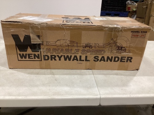 WEN 6369 Variable Speed 5 Amp Drywall Sander with 15' Hose, Used   - Lot 794