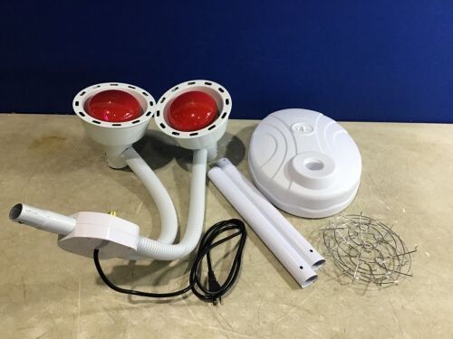 Double Headed Adjustable Infrared Light Heating Therapy Lamp - Lot 801