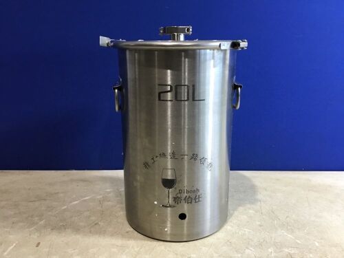 20L Stainless Steel Alcohol Fermenter Tank - Lot 835