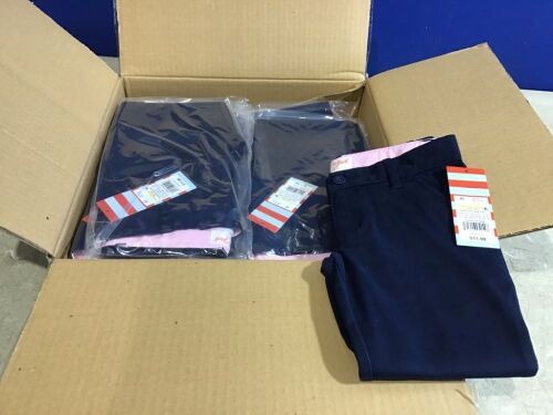 Case of (6) Toddler Stretch Uniform Skinny Fit Chino Pants, 4T - Lot 851