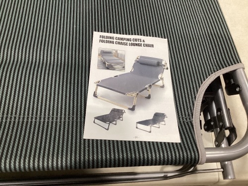Folding Camping Cot / Lounge Chair - Lot 1057