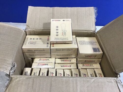 Case of (33) Forge TSA Approved Luggage Locks, Easy-Read Dials with Alloy Body, 4 Pack  - Lot 1178