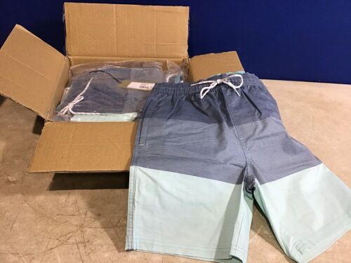 Case of (6) Men's 7" Colorblock Swim Trunks, XS  - Lot 1191