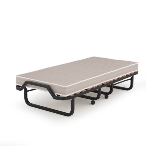 Folding Rollaway Guest Bed w/ Sturdy Metal Frame & Foam Mattress - Lot 358