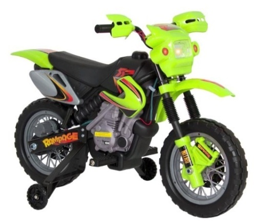 6V Kids Electric Ride-On Motorcycle Toy w/ Training Wheels, Lights, Sounds   - Lot 534