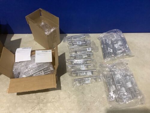 Lot of (45) Gobrico Statin Nickel Round Bar Cabinet Pulls 4" Hole Centers - Lot 1031