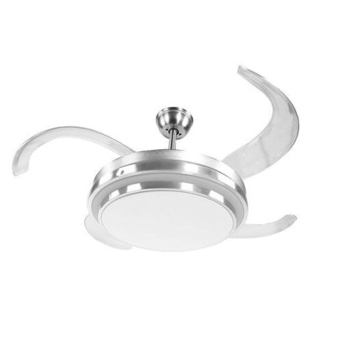 Retractable LED Ceiling Fan - Small Dent on Light Cover  - Lot 683