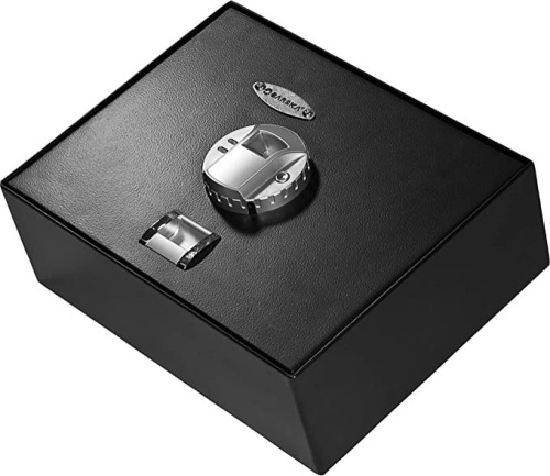Barska Biometric Fingerprint Top Opening Security Drawer Safe Box 0.23 Cubic Ft   - Lot 46