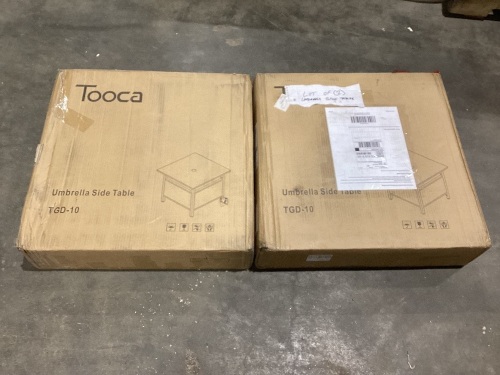 Lot of (2) Umbrella Side Tables - Lot 282