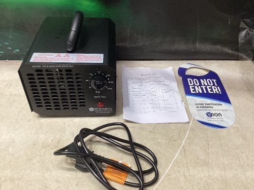 Commercial Ozone Generator 6,000mg Industrial O3 Air Purifier Deodorizer Sterilizer (6,000mg - Black) - Lot 305