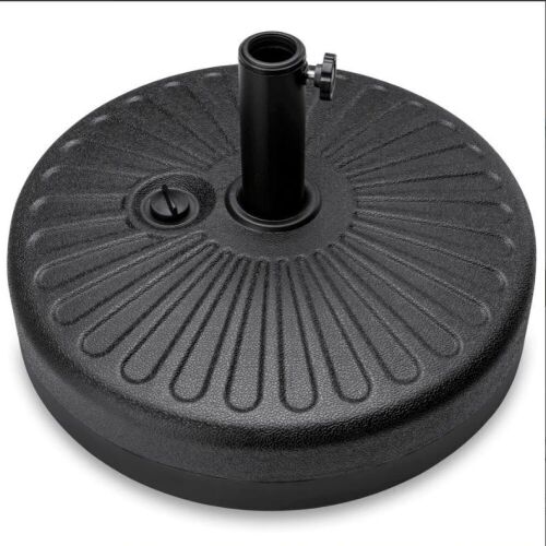 Plastic Patio Umbrella Base Pole Holder Accessory w/ Adjustable Knob - Lot 1070
