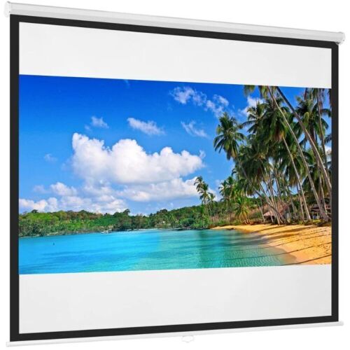 Diagonal 1:1 HD Pull-Down Manual Projector Screen - 119in - Lot 753