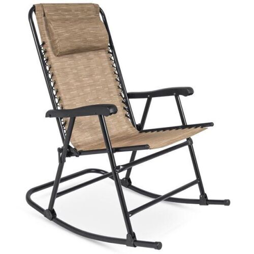 Foldable Zero Gravity Rocking Patio Lounge Chair - Lot 1093