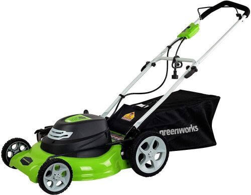 Greenworks 12 Amp 20-Inch 3-in-1Electric Corded Lawn Mower, 25022 - Lot 63