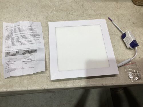 Lot of (10) TKOOFN 18W Recessed LED Flat Panel Ceiling Downlights - Lot 747