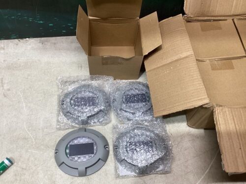 Lot of (6) Solar Ground Lights, Set of 4 - Lot 1086