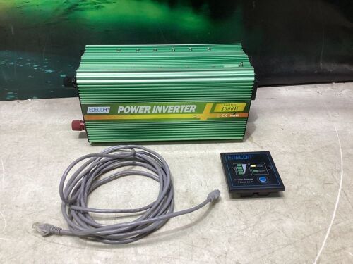 EDECOA 3000 Watt Power Inverter DC 12V to AC 110V 120V with LCD Display and Remote Controller - Lot 417