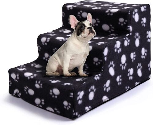 Sherpa Covered Pet Stairs  - Lot 1183