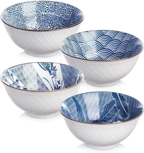 Y YHY 24oz Ceramic Bowls Set of 4  - Lot 988
