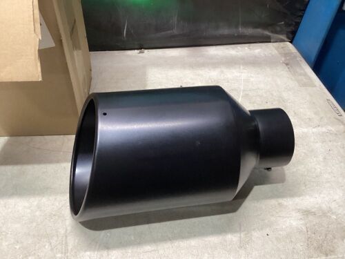 4" Inlet Black Exhaust Tip Clamp On Design  - Lot 978