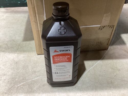 Case of (11) Swan Hydrogen Peroxide Topical 32 oz  - Lot 665
