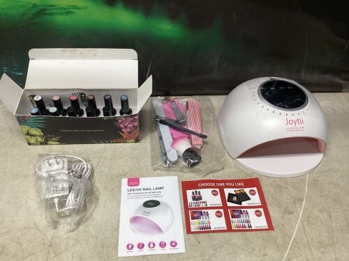 Joytii Gel Nail Polish Kit with UV Light - Lot 878