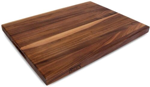 John Boos Walnut Wood Edge Grain Reversible Kitchen Butcher Block Cutting Board, 24" x 18" x 1.5"  - Lot 35