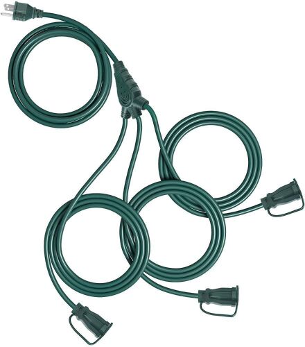 Lot of (3) 1 to 3 Extension Cord Splitter  - Lot 695