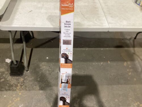 Easy Baby Black Retractable Safety Gate  - Lot 120