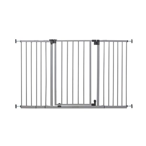 Summer Infant Secure Space Extra-Wide Safety Gate, 28.5 - 52 Inch Wide, for Doorways & Stairways, Auto-Close & Hold-Open, Grey, Slate - Lot 140