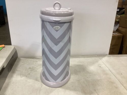 Steel Diaper Pail - Front is Dented  - Lot 199
