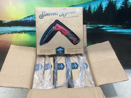 Case of (6) Adventure is Out There Survival Blade - Color May Vary  - Lot 1286