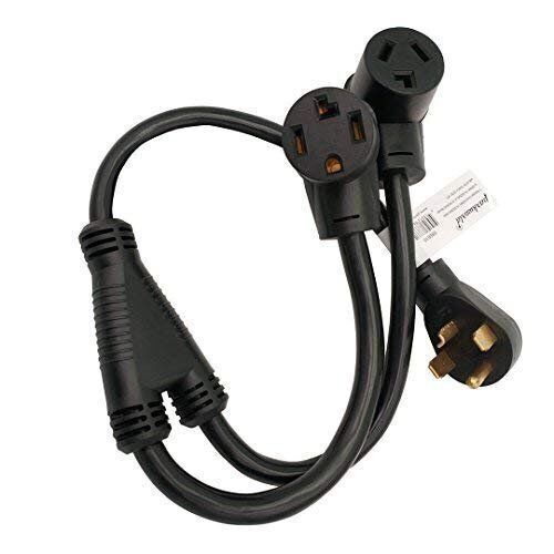 Parkworld 886610 Dryer Splitter, NEMA 14-30 Male Plug to 14-30 ＆ 10-30 Female Receptacle - Lot 906