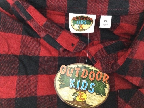 Outdoor Kids Flannel Long-Sleeve Button-Down Shirt for Toddlers or Boys,E-C-ommerce Return - Lot 8