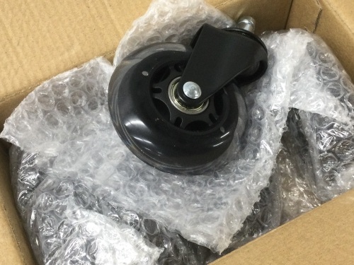 3-Inch Polyurethane Replacement Office Chair Swivel Caster Wheels, 5-Pack,Appears New - Lot 98